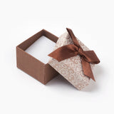 24pcs Cardboard Jewelry Packaging Display Box With Bowknot