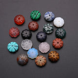 24pcs Opal Aventurine Round Flower Beads DIY Jewelry Making