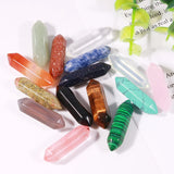 24pcs Hexagon Shape Amethyst Crystal Pillar Gemstones