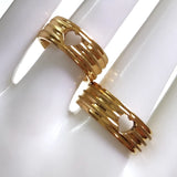 24pcs Hollow Heart Stainless Steel Wedding Ring Set