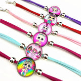 24pcs Outer Space,Star Space,Galaxy Glass Charm Bracelets