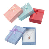 24pcs Pink Jewelry Box Necklace Earring Ring 7x8x2.5cm Gift Packaging