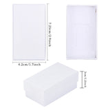 24pcs Paper Jewelry Boxes Rectangle & 7.25x4.2x3cm for Weddings Birthdays