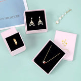 24pcs Pink Paper Jewelry Packaging Boxes Hot Roses Jewelry Gift box