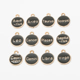 24pcs Zodiac Vintage Pendant Charms DIY Jewelry Making
