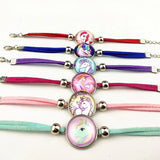 24pcs Unicorn Horse Braided Glass Bracelet for Girls Friendship Charm