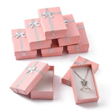 24pcs Valentines Bowknot Cardboard Jewelry Boxes DIY Packing Supplies