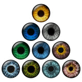 24pcs/bag Doll Pupil Eyes Chips 14mm Thin Glass Eye for Blythe Doll