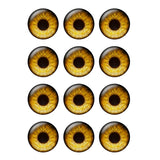 24pcs/bag Doll Pupil Eyes Chips 14mm Thin Glass Eye for Blythe Doll