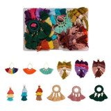 24pcs Tassel Pendants Charm Fringe Trim Curtain Accessories DIY Earrings Jewelry