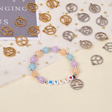 24pcs/box Stainless Steel Constellation Pendants Mix For Jewelry Crafts