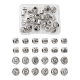 12pc Zodiac Sign Spacer Beads Constellations Pattern European Beads