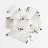24pcs 2023 Stone Crystal Pillar Hexagonal Pendants DIY Necklace Earring