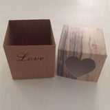24pcs Retro Style Love Wedding Ring Box With Rope