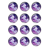 24pcs Unicorn Magic Horse Glass Cabochons DIY Jewelry Making Findings