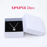 24pcs Cardboard Jewelry Set Box Ring Necklace Bangle 3 Sizes