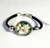 24pcs Mixed 6 Styles Glass Bracelet in Black, Pink, Red, Blue, Purple, Rose