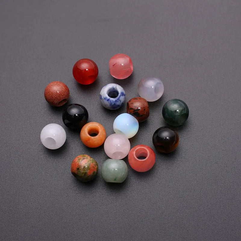 24pcs Mixed Colors Sodalite Beads Bracelet Necklace Loose Beads DIY Making