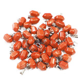 24pcs Rainbow Stone Pillar Necklaces Pendants DIY Jewelry