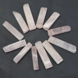 24pcs Natural Stone Horizontal Hole Necklace Pendants DIY Charms