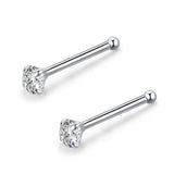 24pcs 925 Sterling Silver Nose Ring & Studs Body Jewelry for Women Girl