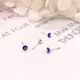 24pcs 925 Silver Evil Eye Nose Ring & Studs Body Jewelry for Women Piercing