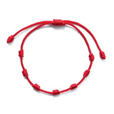 24pcs Red String Bracelet Lover Protection Lucky Amulet Friendship Braid Rope