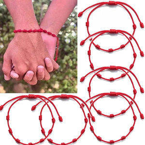 24pcs Red String Bracelet Lover Protection Lucky Amulet Friendship Braid Rope