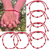 24pcs Red String Bracelet Lover Protection Lucky Amulet Friendship Braid Rope