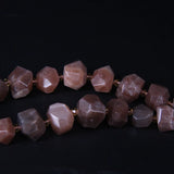 Natural Sunstones Faceted Nugget Beads 24pcs/strand