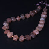 Natural Sunstones Faceted Nugget Beads 24pcs/strand