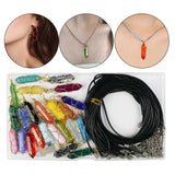 24x Natural Twining Crystal Gems Set for Earrings Jewelry Making Charms
