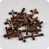 Wood Cross INRI JESUS Pendant Catholic Christian Jewelry