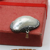 Abalone Paua Sea Pearl Shell Pendant for Jewelry Making