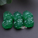 Natural Jade Pixiu Beads Jewelry Making DIY Charms Pendant