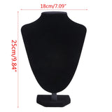 Velvet Jewelry Necklace Pendant Neck Model Display Stand Holder