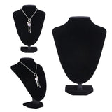 Velvet Jewelry Necklace Pendant Neck Model Display Stand Holder