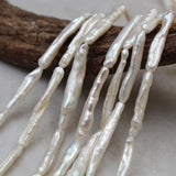 6Pcs Baroque Irregular AA Freshwater Pearl Beads Strand Charms