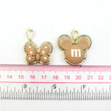 Colorful bear/rabbit/butterfly resin pendant, 10pcs