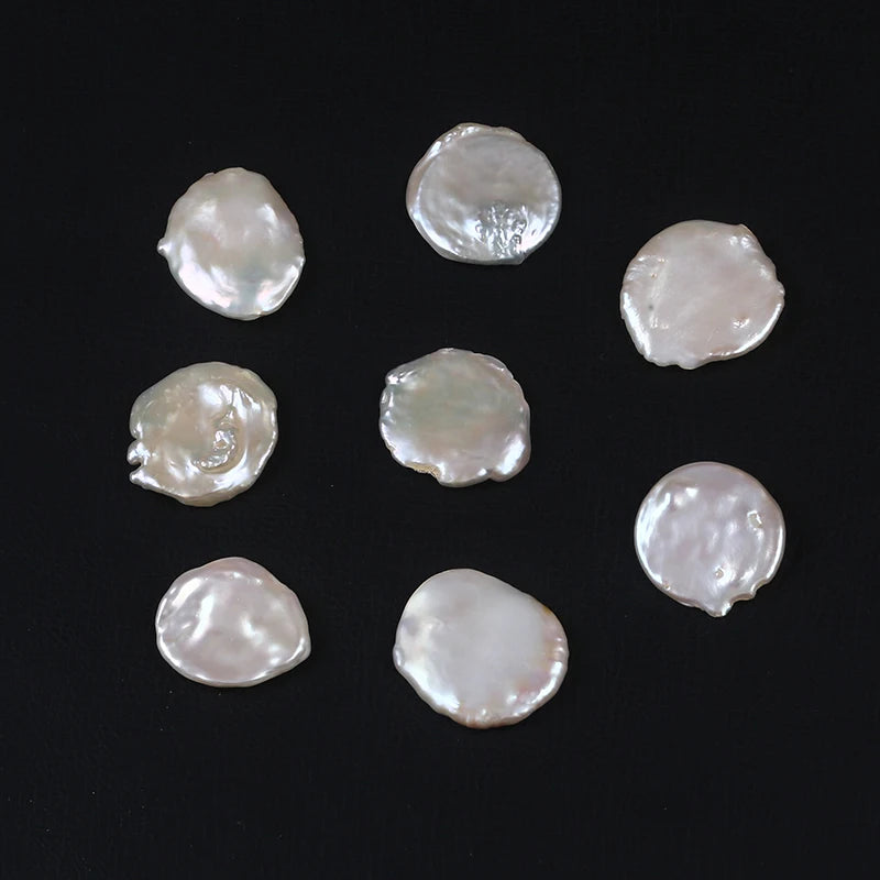 25-30mm Natural Flat Round Coin Pearl Pendant