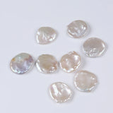 25-30mm Natural Flat Round Coin Pearl Pendant