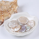 25-30mm Natural Flat Round Coin Pearl Pendant