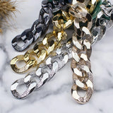25*32mm ABS Twisted Chain Beads Charms Bracelet Necklace DIY Jewelry Making