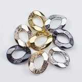 25*32mm ABS Twisted Chain Beads Charms Bracelet Necklace DIY Jewelry Making