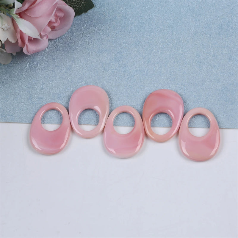 Natural Pink Mabe Pearl Queen Conch for Jewelry Making