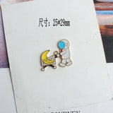 25-38MM 40Pcs Alloy Astronaut Charms DIY Jewelry Making Accessories