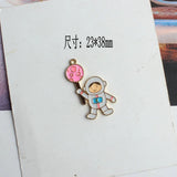 25-38MM 40Pcs Alloy Astronaut Charms DIY Jewelry Making Accessories