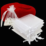 Organza Drawstring Bag Jewelry Pouch Christmas Wedding Gift Bags - 25/50 Pcs