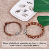 Antique Silver Alloy Lobster Claw Clasps Mix Shapes for DIY Jewelry Making