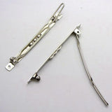 25 Barrette Clips Clamps Hair Bow Pins 60mm DIY Craft